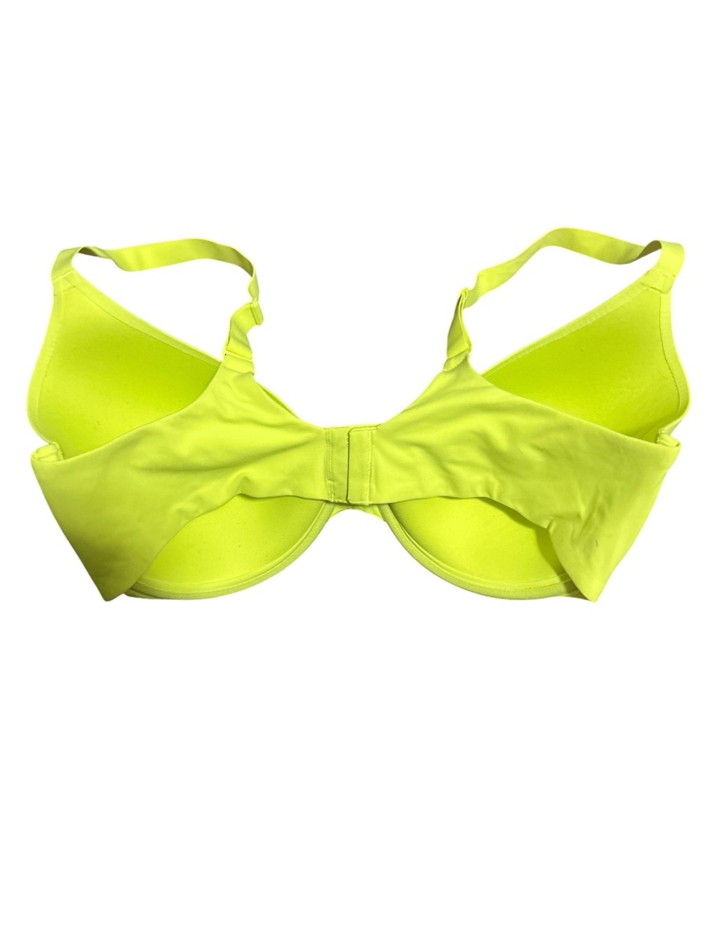 SKIMS Fits Everybody T-Shirt Demi Neon Yellow Bra 42DDD - Picture 5 of 8